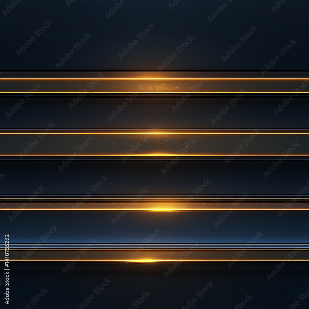 Poster elegant horizontal progress indicator with glowing lines on dark background, showcasing modern desig