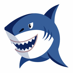 High-quality shark head vector illustration for animal-themed graphic design projects.