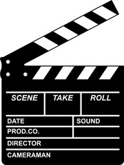 Movie Film Clapboard SVG Cut Files for Cricut & Silhouette