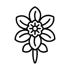 anemopsis yerba mansa flower line drawn vector art - illustration anemopsis yerba mansa flower isolated transparent background