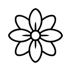 cosmos flower line drawn vector art - illustration cosmos flower isolated transparent background