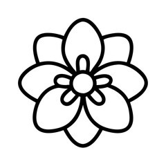 forget me not flower line drawn vector art - illustration forget me not flower isolated transparent background