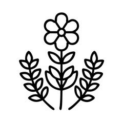 lavender flower line drawn vector art - illustration lavender flower isolated transparent background