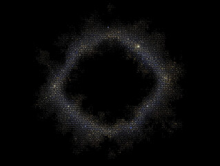 Abstract blue backdrop with glowing stars design