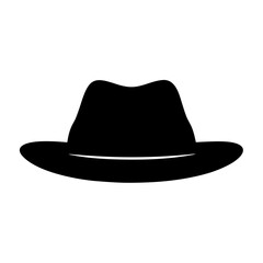 A stylish black fedora hat casting a shadow of mystery and intrigue