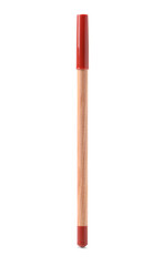 One lip pencil isolated on white. Cosmetic product
