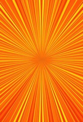 Obraz premium Vibrant sunburst radiating stripes in warm golds and oranges, shiny, gold, radial