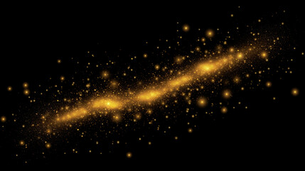 Abstract light glows like distant stars in a blue cosmic sky, a bright design