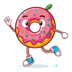 Energetic Donut Running