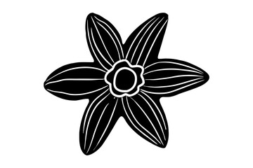 Daffodil silhouette, daffodil illustration spring silhouette, floral outline, Daffodil silhouette Icon