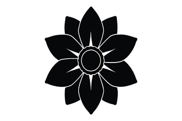 Daffodil silhouette, daffodil illustration spring silhouette, floral outline, Daffodil silhouette Icon