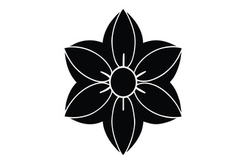 Daffodil silhouette, daffodil illustration spring silhouette, floral outline, Daffodil silhouette Icon