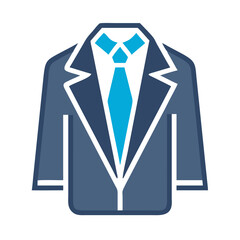 Suit Jacket Icon Representing Corporate Attire and Professional Business Wear