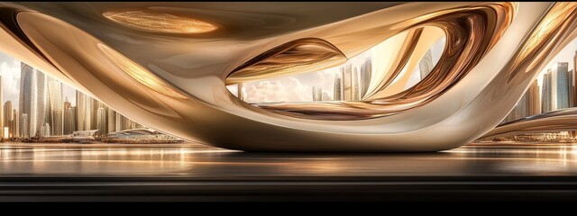 Fototapeta premium This modern apartment features a bright white ceiling and sleek spotlights, which together create an inviting and contemporary living space.