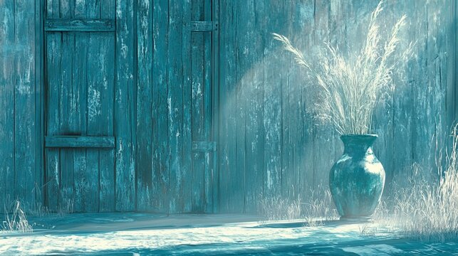 A quiet dining room with green walls and elegant fixtures, perfect for family gatherings in a minimalist atmosphere.