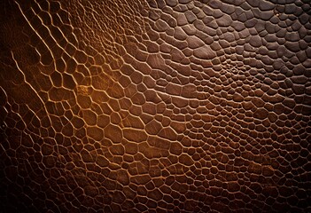 A close up of a brown leather texture.