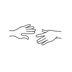 Obraz premium Hands Reaching Out A Symbol of Connection and Support