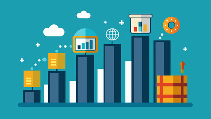 A series of bar charts representing the cost savings achieved by implementing Big Data optimization techniques in the logistics industry.. Vector illustration