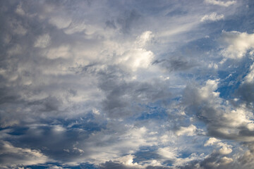 blue sky with clouds