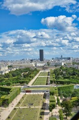 The Champ de Mars is a public garden in Paris located on the Left Bank. It is bordered to the northwest by the Eiffel Tower and to the southeast by the École Militaire.