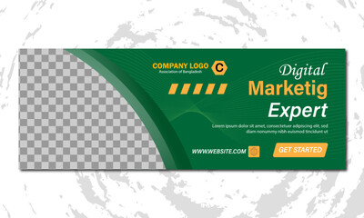  Creative and organic consultancy geometric graphic facebook cover design