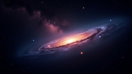 Obraz premium High definition star field, colorful night sky space. Nebula and galaxies in space.