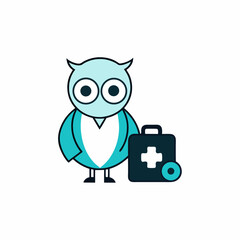 owl with a doctors bag