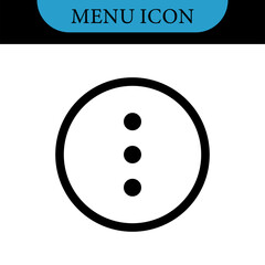 Set icons menu for apps and web. Hamburger Menu Icon. Vector icons set. Vector illustration