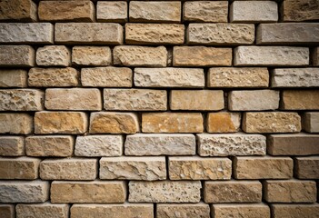 Fototapeta premium a close up of a stone wall with a pattern on it