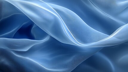 Obraz premium Soft Blue Fabric Texture Background