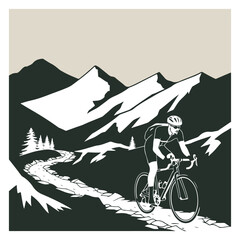 Vibrant Cycling Day Design for Eco-Friendly Transportation | Solid Color Vector Illustrations of Cycling for Health and Sustainability