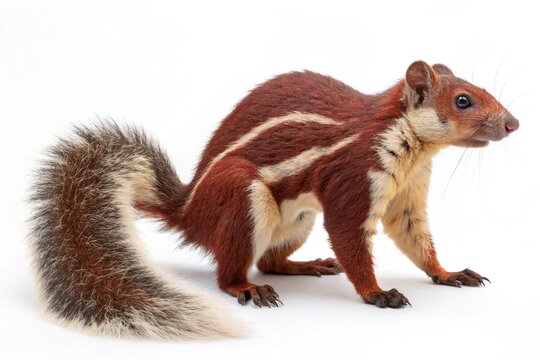  Indian giant squirrel isolated on white background