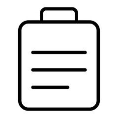 Clipboard Line Icon