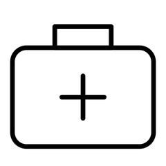 First Aid Kit Line Icon
