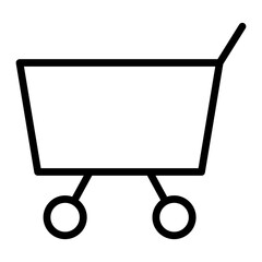 Shopping Cart Line Icon