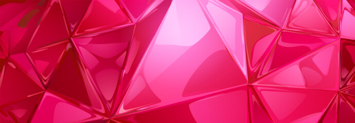 A dynamic and attractive vector illustration featuring bright red geometric shapes, creating a modern abstract design.