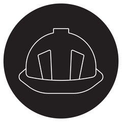 Obraz premium Hard Hat icon, Head Protection You Can Trust, Built for Safety, Worn for Life, vector