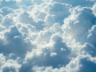 Aerial View of Cumulus Cloudscape