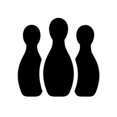 bowling icon isolated on white background
