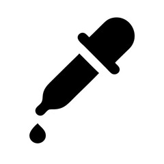 dropper icon isolated on white background