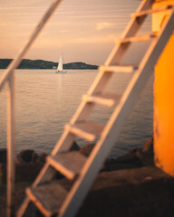 Sunset over lake Balaton, Hungary