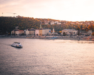 Fototapeta premium Famous Varkert Bazar in Budapest, Hungary in the morning