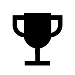 trophy icon isolated on white background