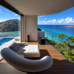 lounge chairs on the beach