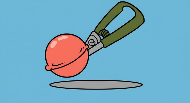 recommend clip art: Cutting Fruit with Pruning Shears on a Bright Background