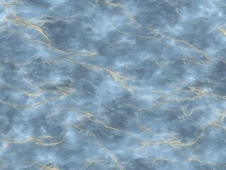 Obraz premium Seamless Blue Marble Texture Background Golden Veins