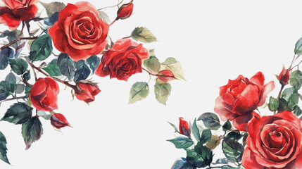 watercolor botanical flowers texture template background.Elegant wedding invitation card background . Minimal hand painted Design for wedding or Valentine's Day