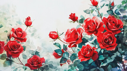 watercolor botanical flowers texture template background.Elegant wedding invitation card background . Minimal hand painted Design for wedding or Valentine's Day