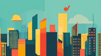 Fototapeta premium an infographic on growth strategies for the financial sector 