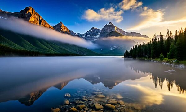 glacier park sunrise video landscape